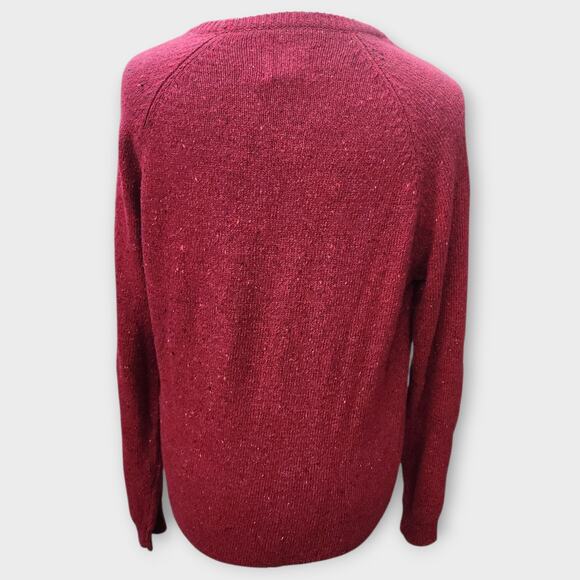 American Eagle Knit Sweater Men's L Red Pullover Crewneck Long Sleeve NWT - Picture 2 of 8